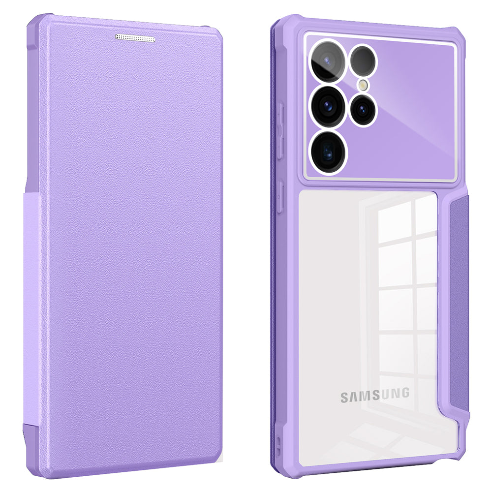 Til Samsung Galaxy S23 Ultra Stand Kortholder Telefon Case Læder TPU PC Telefon Cover Til Samsung Galaxy S23 Ultra Stand Kortholder Telefon Case Læder TPU PC Telefon Cover